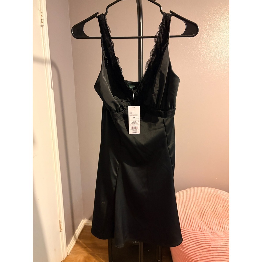 Wild Fable - Little Black Dress with Lace and Peekaboo Cut Sz XS